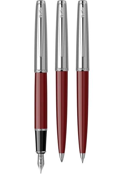 & WizDesign 78 Dolmakalem + Tükenmezkalem + Versatil Üçlü Set Bordo (Ömür Boyu Garantili - Lüks Kutulu - İsme Özel Tasarım)