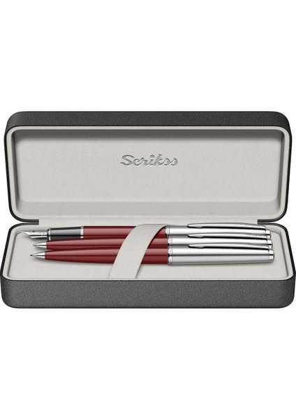 & WizDesign 78 Dolmakalem + Tükenmezkalem + Versatil Üçlü Set Bordo (Ömür Boyu Garantili - Lüks Kutulu - İsme Özel Tasarım)