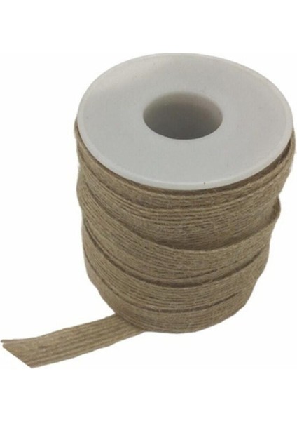 Bej Jüt Kurdele, Kendir Hasır Ip, 1,00 cm x 20 M, Doğal Dekorasyon Malzemesi
