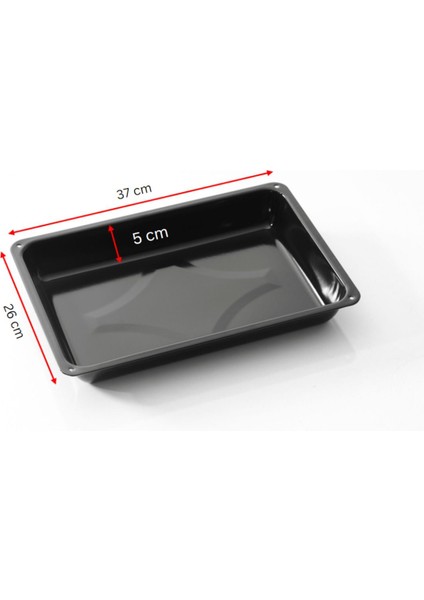 Şık Siyah Parlak Emaye Dikdörtgen Baklava ve Börek Fırın Tepsisi modelleri