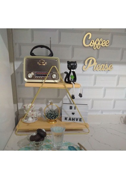 Siyah Beyaz Zemin Üzeri Gold Pleksi Duvar Yazısı, Mutfak Dekoru modelleri