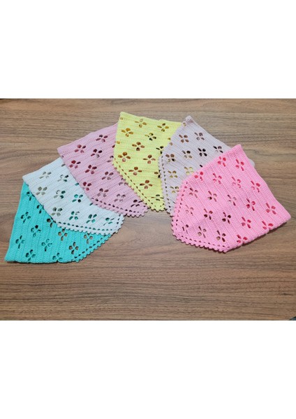 Örgü Bandana, El Örgüsü Desenli Üçgen Bandana, Yazlık Bandana fiyatları