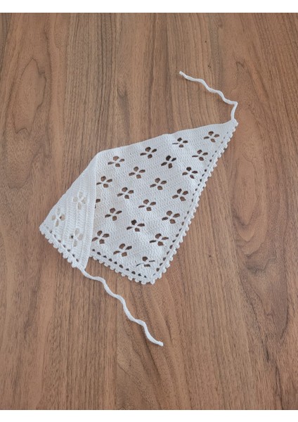 Örgü Bandana, El Örgüsü Desenli Üçgen Bandana, Yazlık Bandana fırsatları