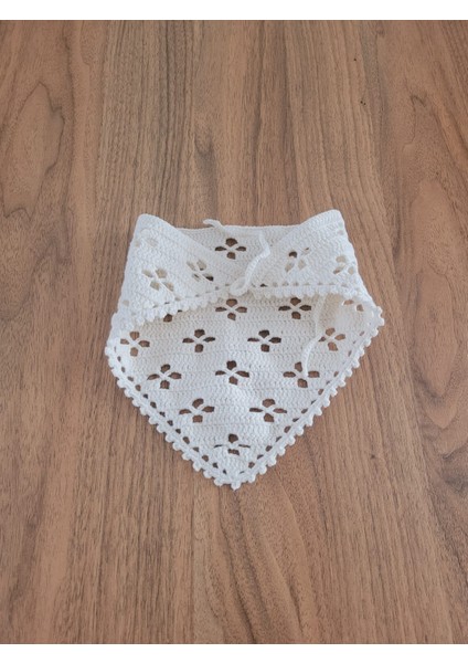 Örgü Bandana, El Örgüsü Desenli Üçgen Bandana, Yazlık Bandana indirimleri