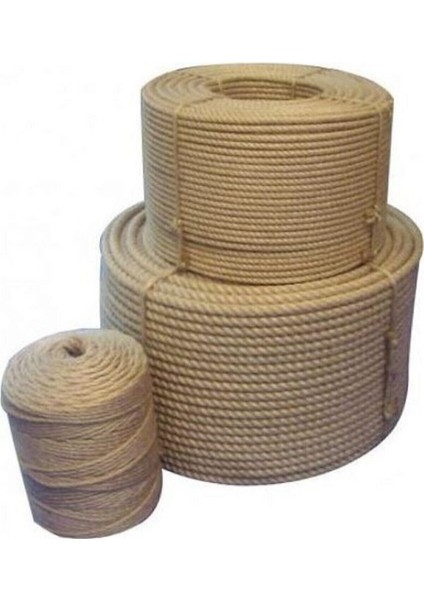 Turuncu Jüt Halat Dekor Ipi 6 mm 25 M, Doğal ve Şık Süsleme Malzemesi