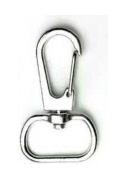 Makrome Anahtarlık Klipsi, Döner 4 Cm, 25 Adet, Şık ve Dayanıklı Aksesuar.