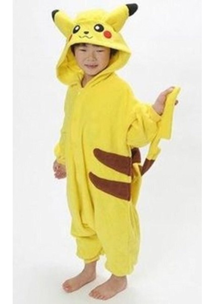 Sevimli Pikachu Kostüm ve Çerçeveli Poster, Çocuklar Için Eğlenceli Set