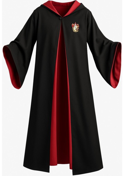 Çocuk Gryffindor Cübbesi, Temalı Kostüm ve Aksesuar, Siyah Renk