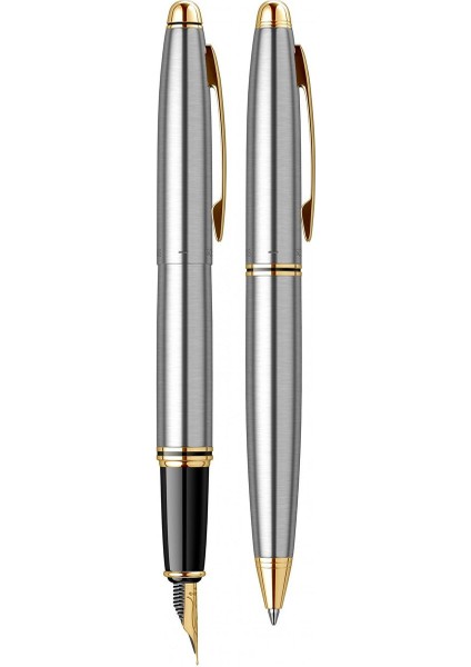 & WizDesign 88 Dolmakalem + Tükenmezkalem Ikili Set Gold Krom (Ömür Boyu Garantili - Lüks Kutulu - İsme Özel Tasarım) modelleri