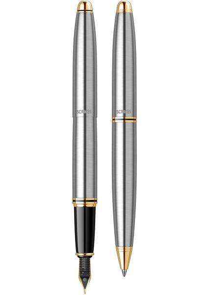 & WizDesign 88 Dolmakalem + Tükenmezkalem Ikili Set Gold Krom (Ömür Boyu Garantili - Lüks Kutulu - İsme Özel Tasarım) fırsatları