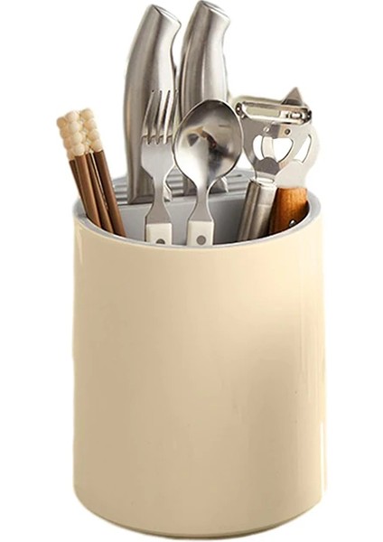 Ezere Çatal - Bıçak - Kaşık Saklama ve Kurutma Kutusu Dönebilen Mutfak DÜZENLEYICI-(1903)