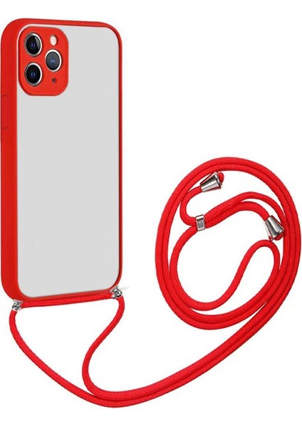 Ally iPhone 12 Pro Max 6.7 Askılı Koruyucu Silikon KILIF-(1903)