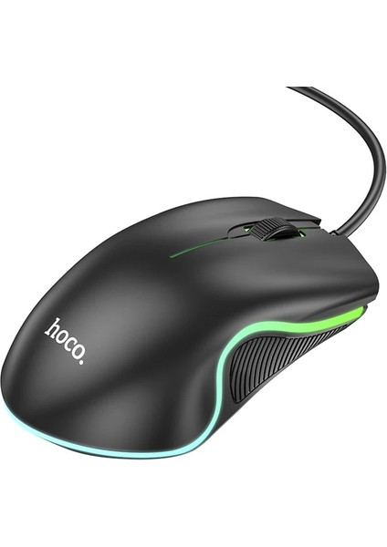 Hoco GM19 Rgb LED Işıklı Gamer Oyuncu Kablolu Optik MOUSE-(1903) indirimleri