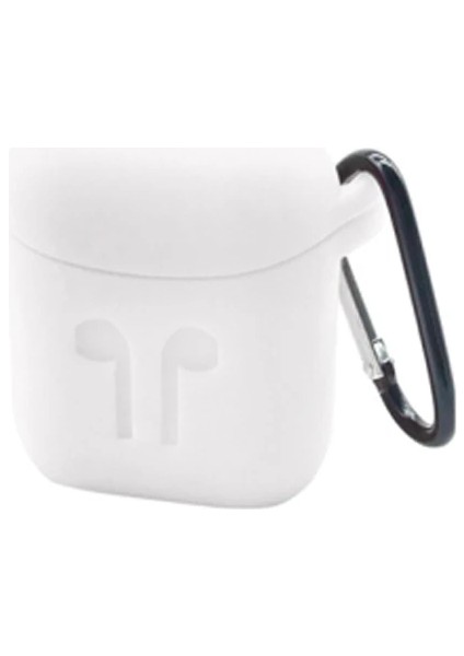Ally Apple Airpods Için Silikon Kılıf ANAHTARLIKLI-(1903)