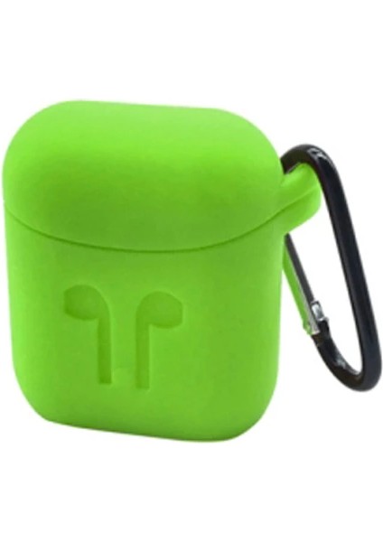 Ally Apple Airpods Için Silikon Kılıf ANAHTARLIKLI-(1903)