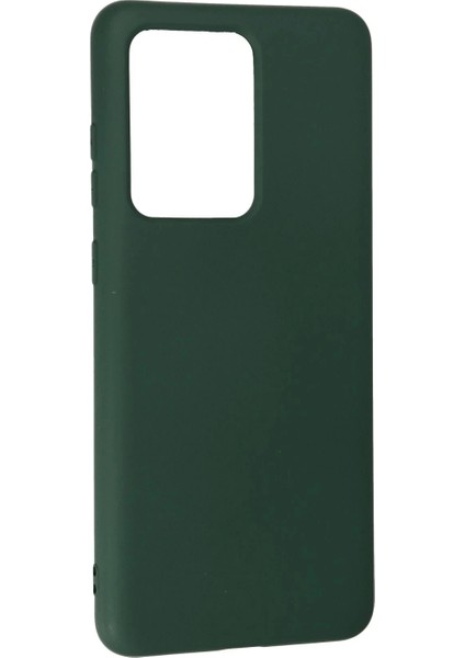 Samsung Galaxy S20 Ultra Kılıf Nano Içi Kadife Silikon - Koyu Yeşil modelleri