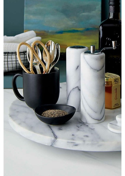 Beyaz Mermer Yuvarlak Sunum ve Servis Tepsisi, Kesim Tablası, Peynir Tabağı modelleri