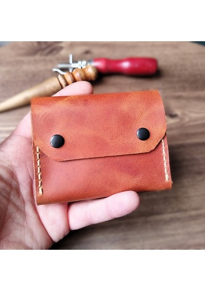 Hakiki Deri Elyapımı Cüzdan Kartlık