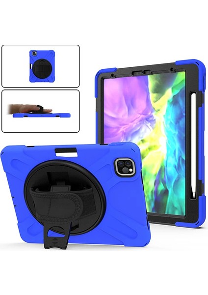 iPad PRO11 (2021-2020-2018) Kılıf Shockproof 3 Katmanlı Standlı Zırh Kılıf Kalem YERLI-(1903) fiyatları