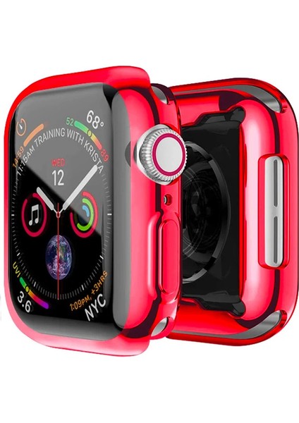 Ally Apple Watch 7-8 41MM 360 Koruma Ultra Slim Silikon KILIF-(1903)