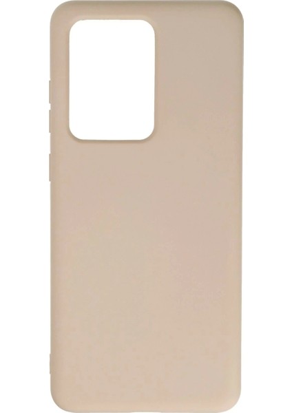 Samsung Galaxy S20 Ultra Kılıf Nano Içi Kadife Silikon - Pudra