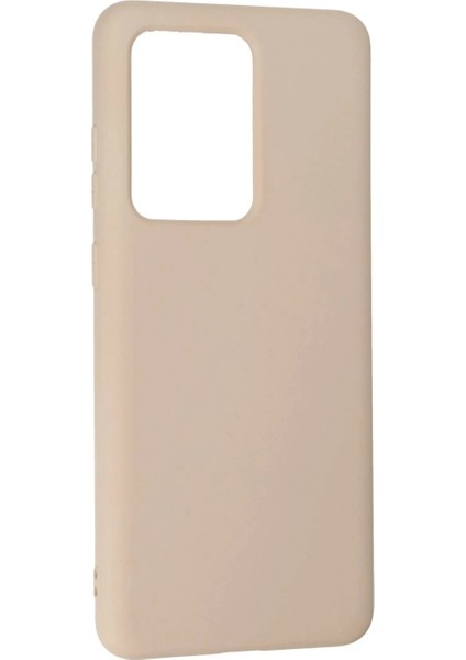 Samsung Galaxy S20 Ultra Kılıf Nano Içi Kadife Silikon - Pudra modelleri