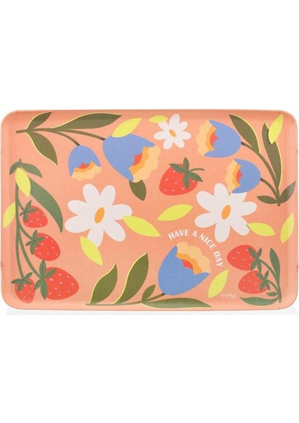 Pembe Kaydırmaz Tepsi 29X20 Cm, Dayanıklı ve Şık Mutfak Gereçleri