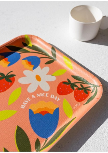 Pembe Kaydırmaz Tepsi 29X20 Cm, Dayanıklı ve Şık Mutfak Gereçleri modelleri