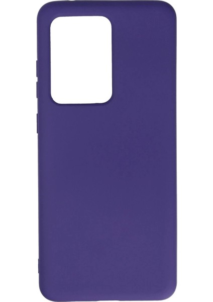 Samsung Galaxy S20 Ultra Kılıf Nano Içi Kadife Silikon - Mor