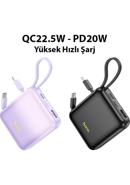Hoco Q23 Blade 10000MAH 22.5W+PD20W Kablolu POWERBANK-(1903) fırsatları