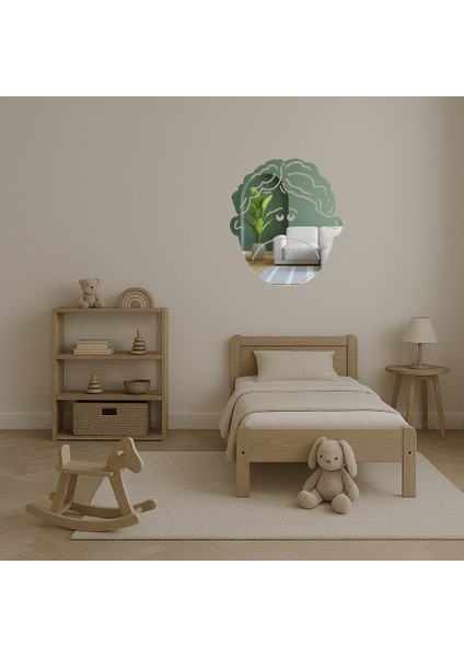 Hüzünlü Çocuk Dekoratif Aynalı Tablo - KA4169-5051 fırsatları