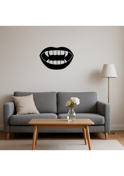 Dracula Vampir Dişleri Dekoratif Duvar Tablosu - KA7901-3649 fırsatları