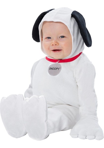 Bebekler Için Sevimli Beyaz Snoopy Kostüm, Rahat ve Şık Tasarım