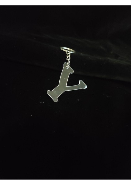 Turuncu Şeffaf Pleksi Harf Anahtarlık, Şık ve Parlak Tasarım