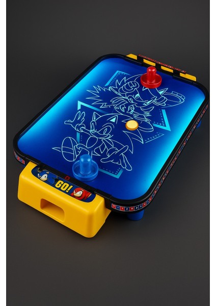 Sonic™ Işıklı Masaüstü Hava Hokeyi | 2 Kişilik Neon Işıklı Eğlence | 49 cm Oyun Seti fiyatları