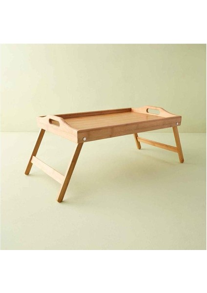 Katlanabilir Ayaklı Bambu Yatak Keyif Servis Tepsisi, Çok Renkli fiyatları