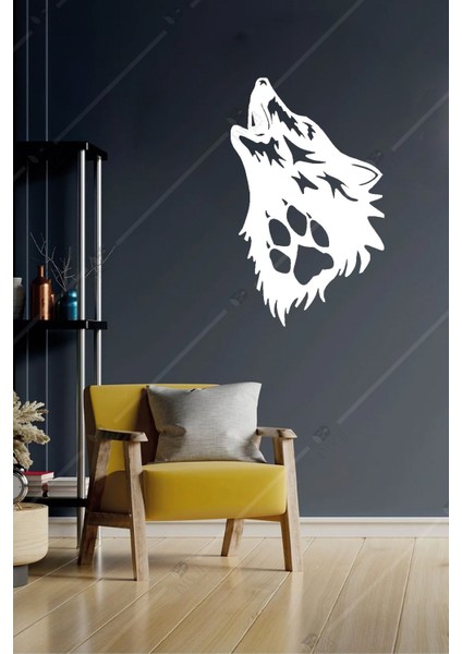 Kurt Temalı Ahşap Duvar Dekorasyonu, Şık ve Doğal Tasarım, Evinizde Özgün Dokunuş