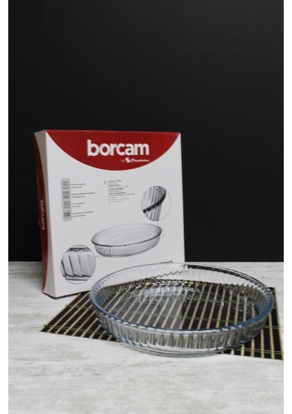 Yuvarlak Cam Tepsi 2950 Cc, Beyaz, Dayanıklı ve Şık Tasarım