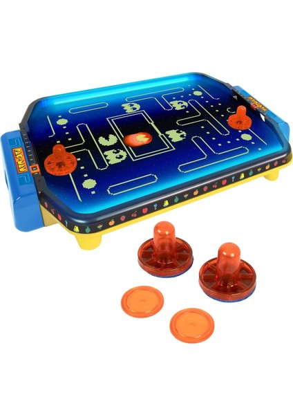 Pac-Man Işıklı Masaüstü Hava Hokeyi | 2 Kişilik Eğlence | 50 cm Oyun Masası indirimleri