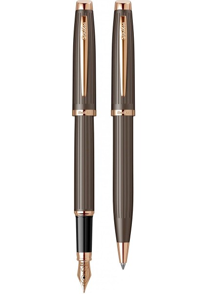 & WizDesign 39 Dolmakalem + Tükenmezkalem Ikili Set Rose Gold (Ömür Boyu Garantili - Lüks Kutulu - İsme Özel Tasarım)