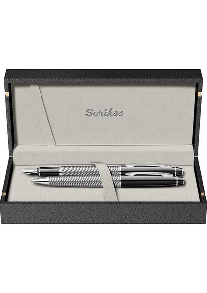 & WizDesign 35C Dolmakalem + Tükenmezkalem Ikili Set Siyah Krom (Ömür Boyu Garantili - Lüks Kutulu - İsme Özel Tasarım) fiyatları