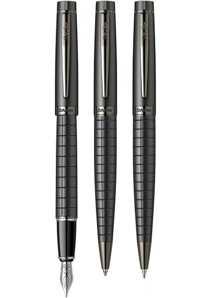 & WizDesign 38 Dolmakalem + Tükenmezkalem + Versatil Üçlü Set Mat Siyah (Ömür Boyu Garantili - Lüks Kutulu - İsme Özel Tasarım) modelleri