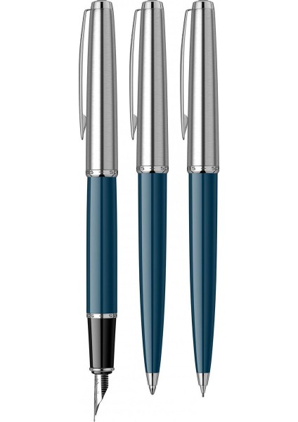 & WizDesign 78 Dolmakalem + Tükenmezkalem + Versatil Üçlü Set Lacivert (Ömür Boyu Garantili - Lüks Kutulu - İsme Özel Tasarım)