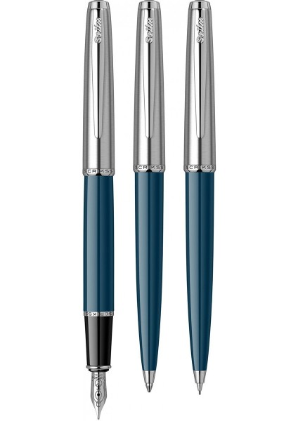 & WizDesign 78 Dolmakalem + Tükenmezkalem + Versatil Üçlü Set Lacivert (Ömür Boyu Garantili - Lüks Kutulu - İsme Özel Tasarım)