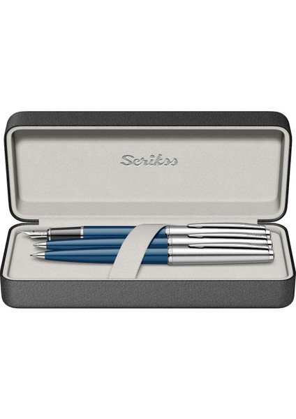 & WizDesign 78 Dolmakalem + Tükenmezkalem + Versatil Üçlü Set Lacivert (Ömür Boyu Garantili - Lüks Kutulu - İsme Özel Tasarım)