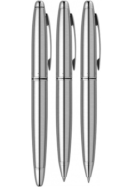 & WizDesign 88 Dolmakalem + Tükenmezkalem + Versatil Üçlü Set Krom (Ömür Boyu Garantili - Lüks Kutulu - İsme Özel Tasarım) indirimleri