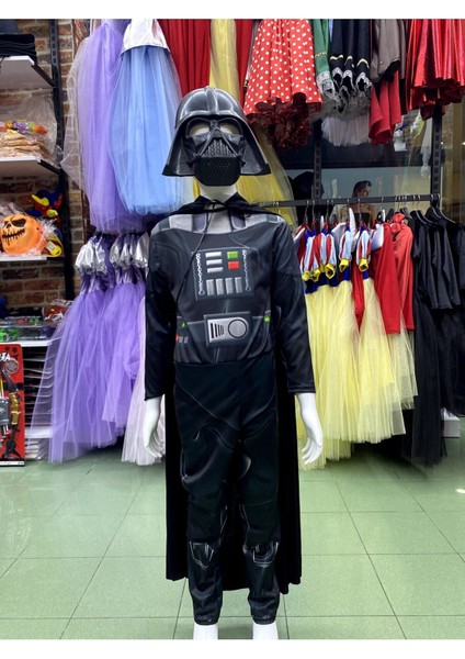 Çocuklar Için Siyah Darth Vader Kostüm, Eğlenceli ve Rahat Tasarım
