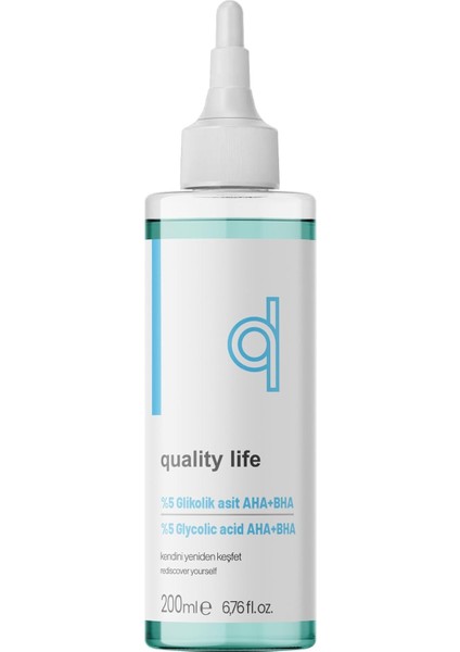 %5 Glikolik Asit Tonik 200 Ml- Aha Bha Tonik - Canlandırıcı