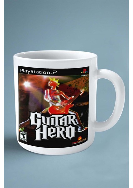 Guitarhero Oyun Baskılı Kupa Bardak Çift Taraflı Baskı Kişiye Özel Model 1