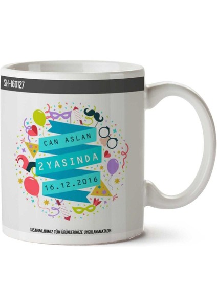 Kişiye Özel Erkek 2 Yaşında Kupa Bardak
